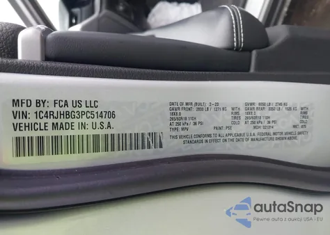 2023 Jeep Grand Cherokee Limited 4X4 from USA, damaged, VIN 1C4RJHBG3PC514706